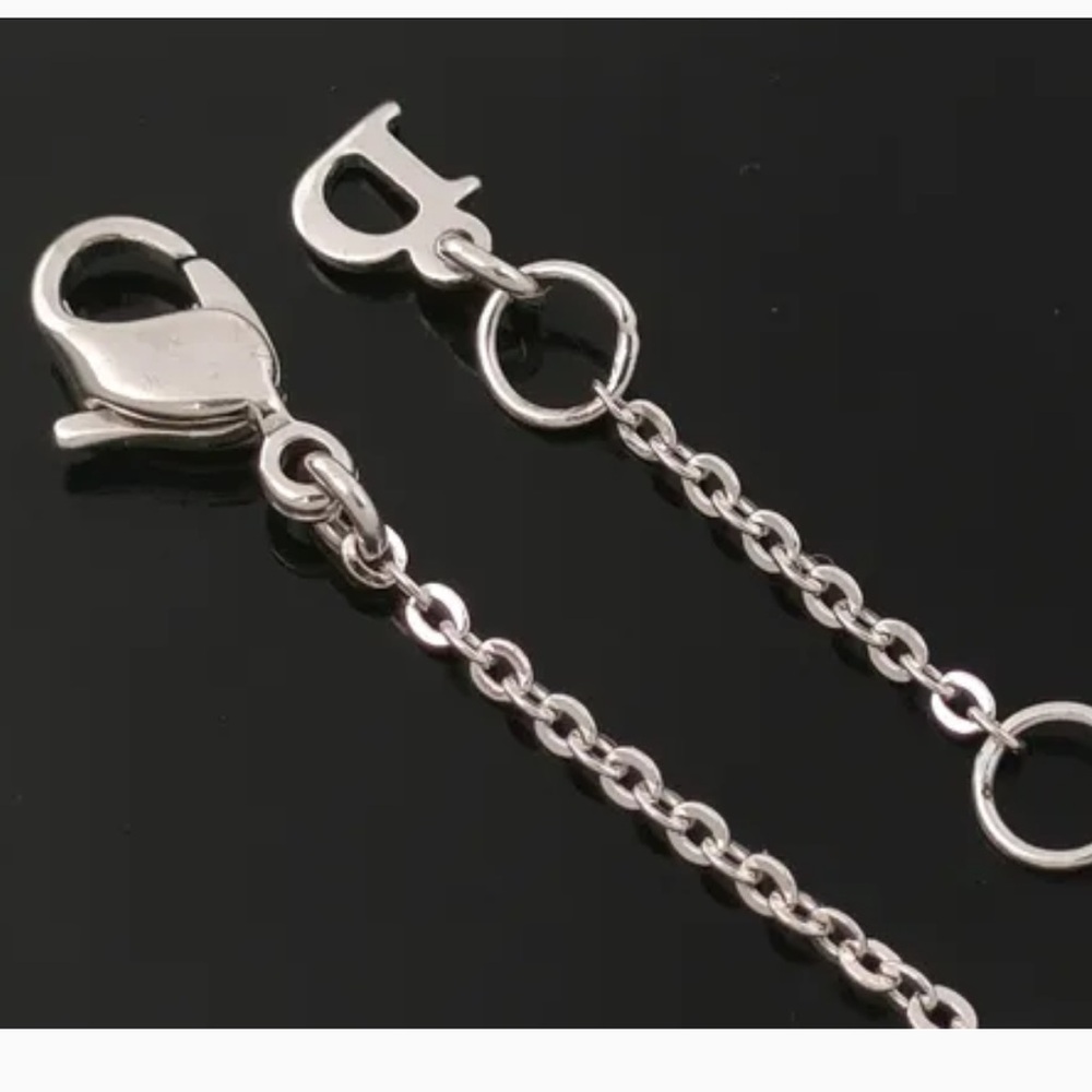 Christian Dior Silver Rose Motif and Rhinestone Logo
Bracelet - Picture 7 of 10